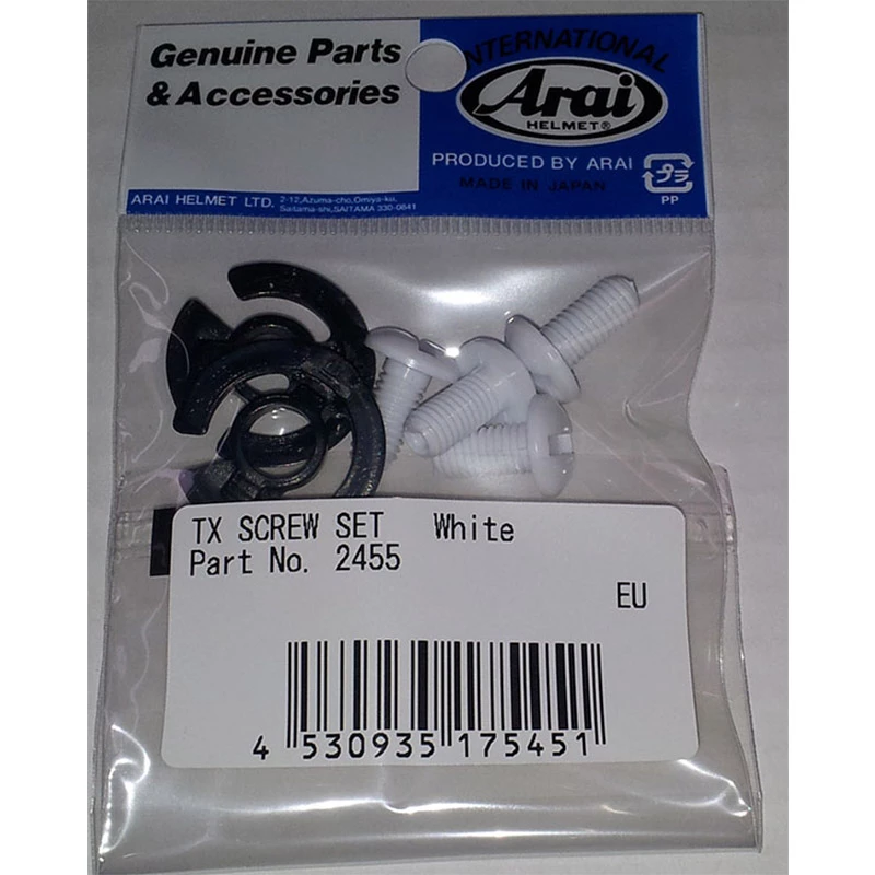 Supporti Visiera Arai Kit Viti Visiera Tour-x Bianco