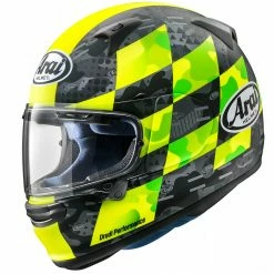 Fibra Casco Arai Profile V Patch Giallo