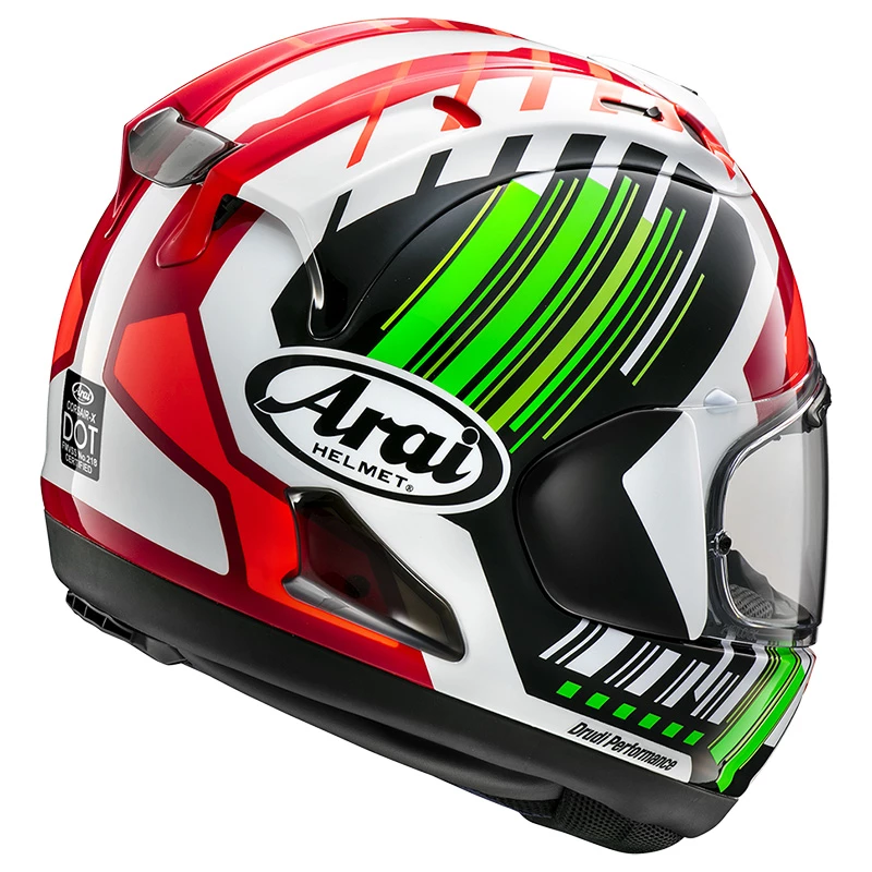 Fibra Casco Arai Rx-7v Evo Rea Verde - immagine 2