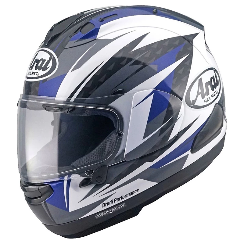 Fibra Casco Arai Rx-7v Evo Rush Blu