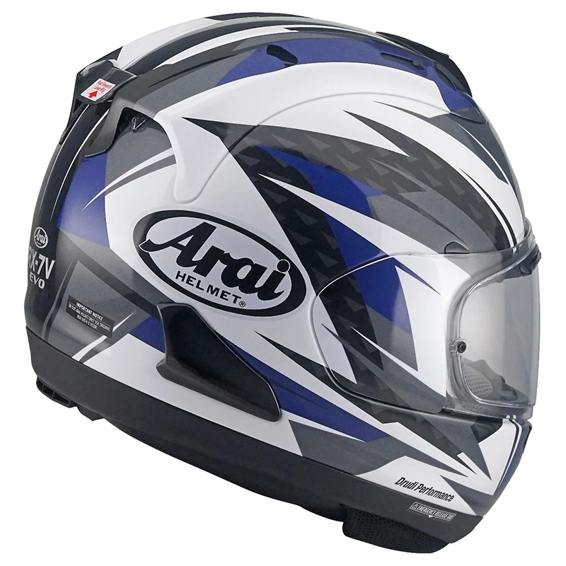 Fibra Casco Arai Rx-7v Evo Rush Blu - immagine 2
